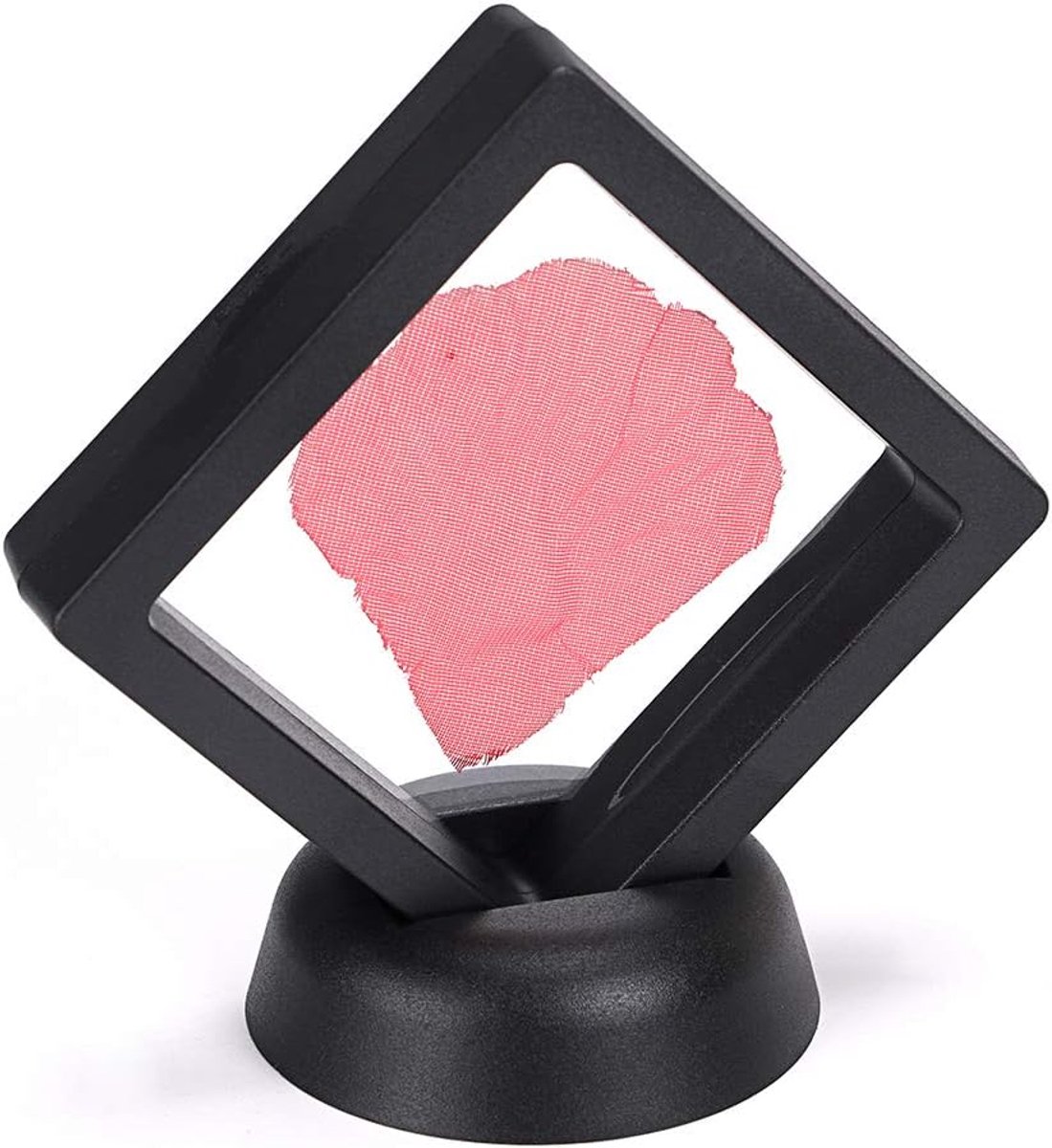 10 stuks munt vitrinekast, 3d drijvende displayframe, drijvende vitrinekast voor munt, stempel, sieraden, 7 × 7 cm