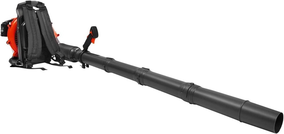 Benzine Bladblazer - Rugzak Blazer - Tuin Schoonmaken - Krachtige 2-takt motor - 720 m³/h - Oranje Zwart