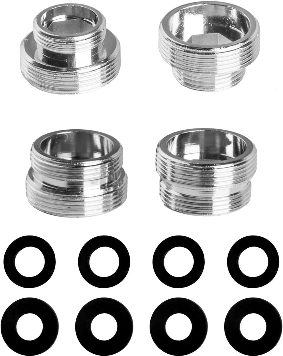 Faucet Adapter Set M16-M22, M18-M22, M20-M22, M22-M22 - Koper - Eenvoudige installatie - ShopVlot