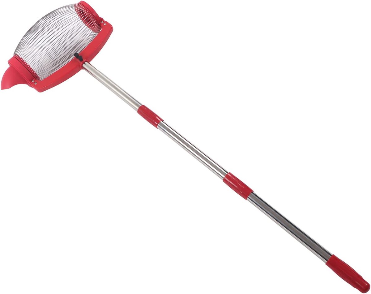 SnelShoppen - Nut Collector - Rolling Nut Harvester Ball Picker met Verstelbare Lange Handgreep - Ideaal voor Walnoten, Pecannoten, Kastanjes, Golf -