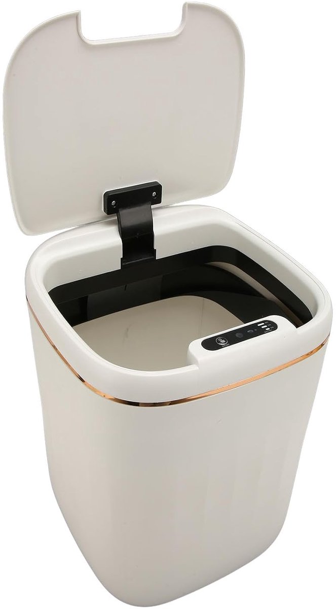 SnelShoppen - Touchless Afvalbak 20L - Oplaadbare Beweging Sensor Deksel - ABS Kunststof - Geschikt voor Badkamer, Keuken, Kantoor