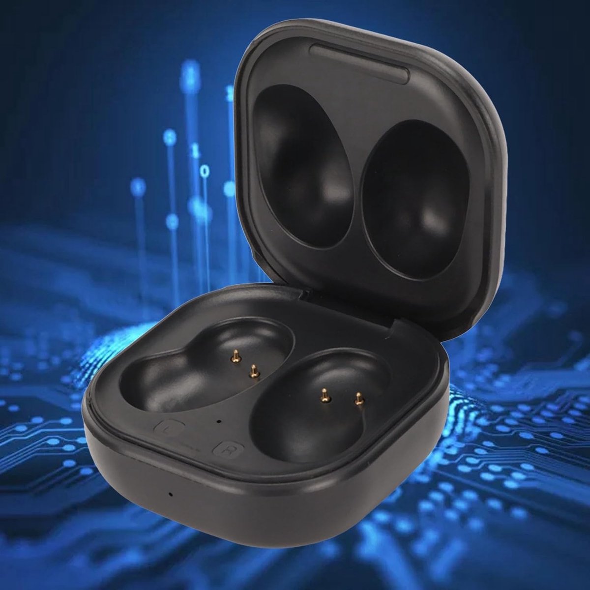 SnelShoppen - Oplaadcase voor Draadloze Oordopjes, Vervangende Oplaadcase Dock voor Draadloze Oordopjes, Type C Oplaadinterface, Zwart, Geschikt voor