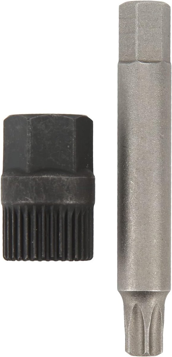 SnelShoppen - Alternator Pulley Sleutelset 33 Tanden Spline Boor en Bout Verwijderaar Geschikt voor Auto Alternatoren