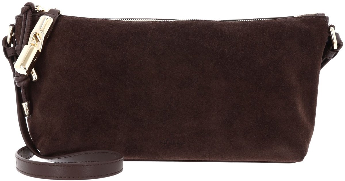 FURLA Leren schoudertas Debby Mini Shoulder Bag Toni Espresso donkerbruin