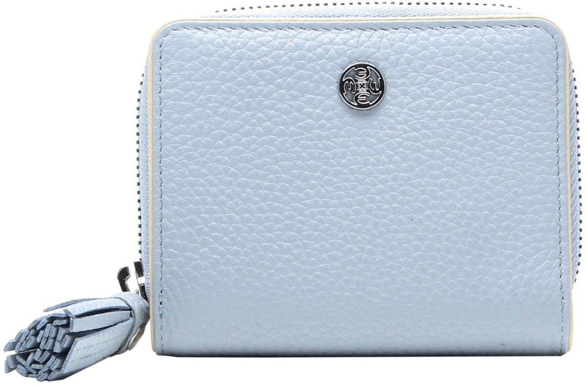 Esquire portemonnee Virginia Zip Around Wallet Light Blue Lichtblauw