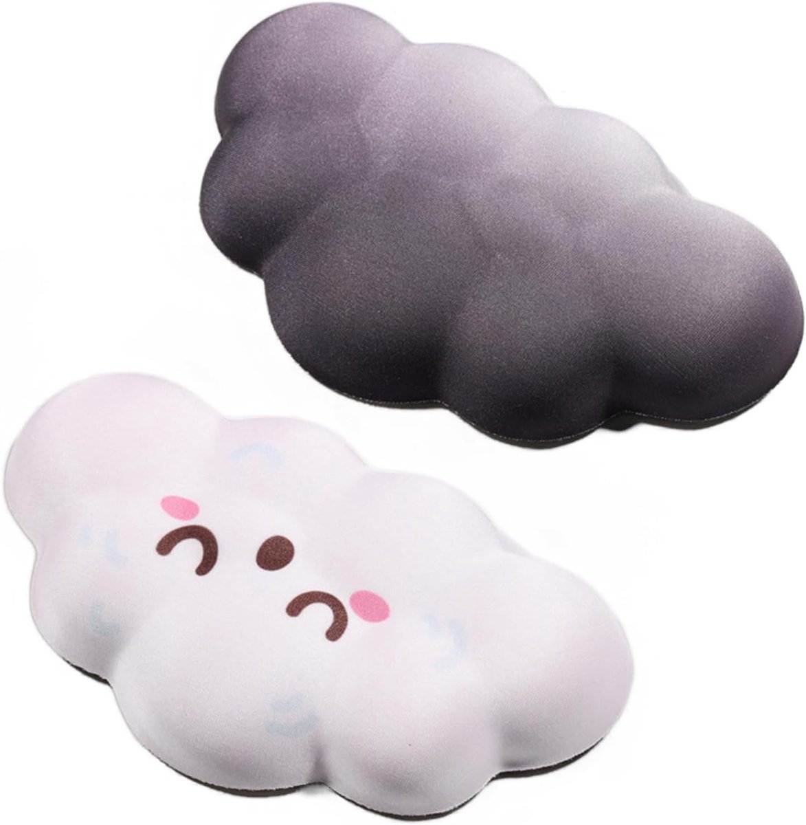 2 Pcs Mouse Wrist Rests Cloud Mouse Wrist Rest with Non-Slip Bottom, Practical Wrist Rest, Mouse Memory Sponge for - ShopVlot