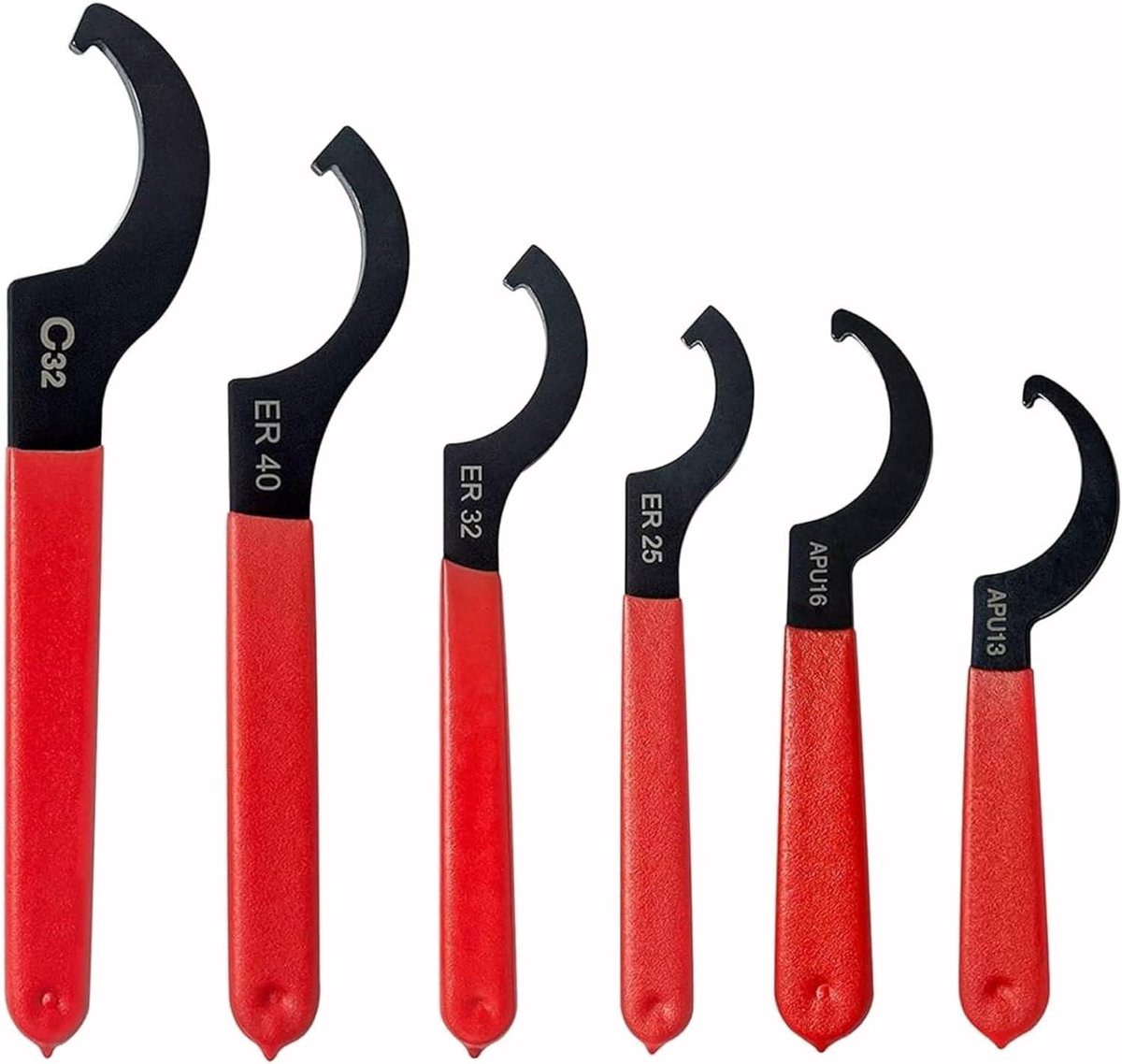 Set of 6 C-shaped coil wrenches for suspension and shock absorption - ShopVlot