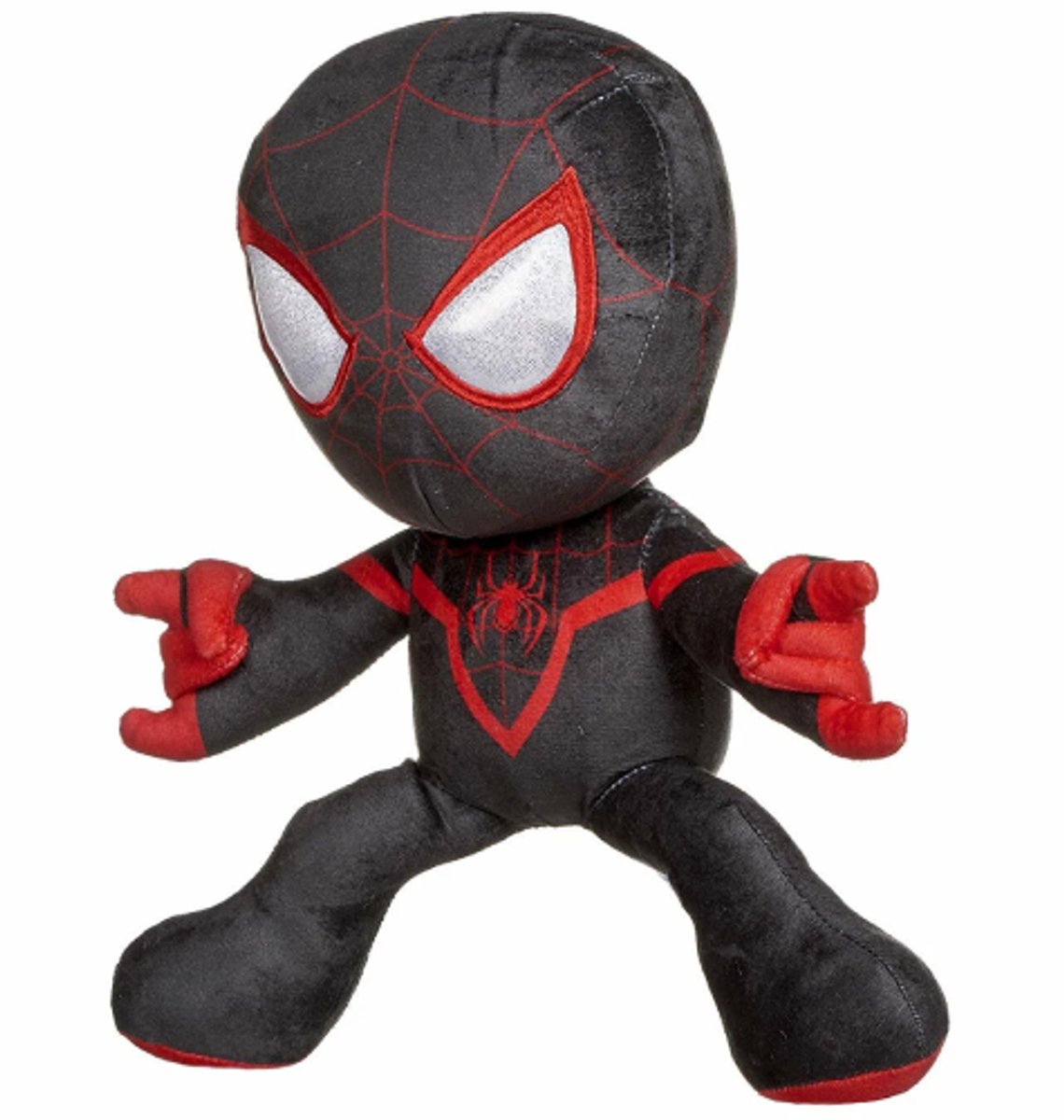 Spiderman Miles Morales Pluche Knuffel Marvel 30 cm - Spider-Man Plush Toy - Speelgoed Superheld Knuffels voor Kinderen Jongens Meisjes - Spiderman Brand New Day