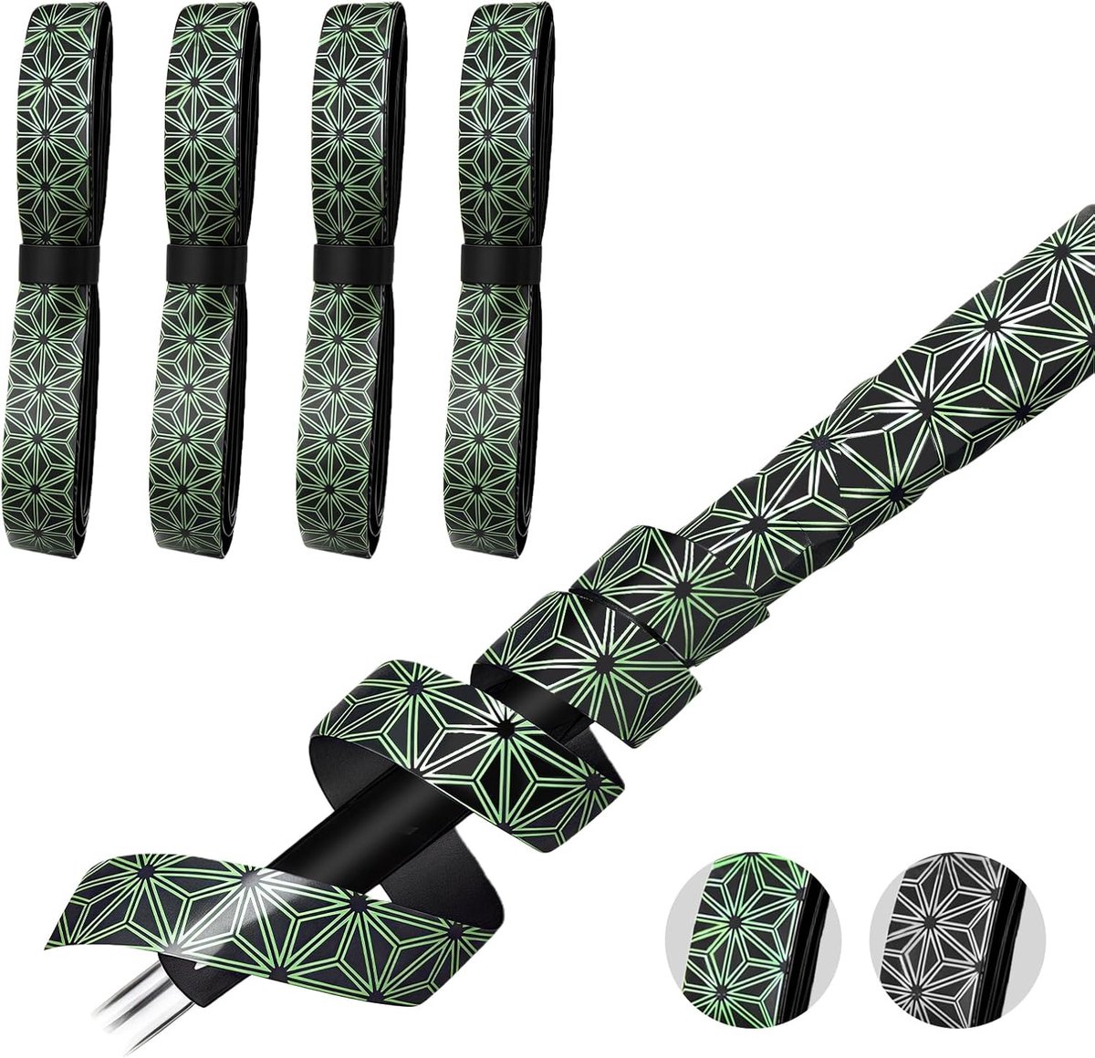 SnelShoppen - Golf Grip Wrapping Tape, 4 Stuks PU Grip Tape, Golfclub Handgrepen, Verbeteringsoplossing, Geschikt voor Alle Clubs en Maten