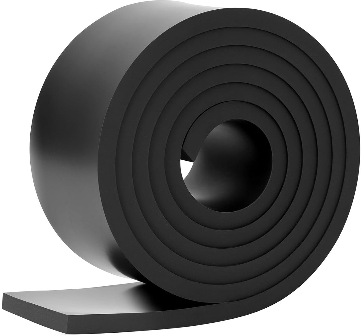 SnelShoppen - Flexible Rubber Strip 1 m x 40 mm x 5 mm Neoprene Vibration Free, Anti-Slip, DIY Seals, Floor Protection voor Klussen en Bescherming