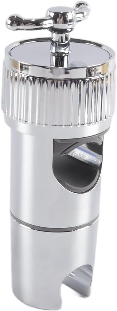 SnelShoppen - 360° Draaibare Handdouche Houder, Universele Badkamer Douche Accessoires, Verstelbaar van 16-28mm, Inclusief Handige Haakjes voor Handdo