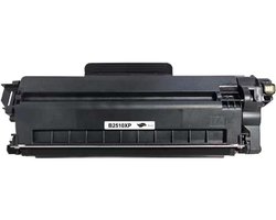 Toners-kopen.nl Brother TN-2510XL TN2510XL Toner Zwart - 3000 pagina's - Huismerk Compatible - Geschikt voor Brother DCP-L2620DW DCP-L2627DW(XL) DCP-L2627DWE…