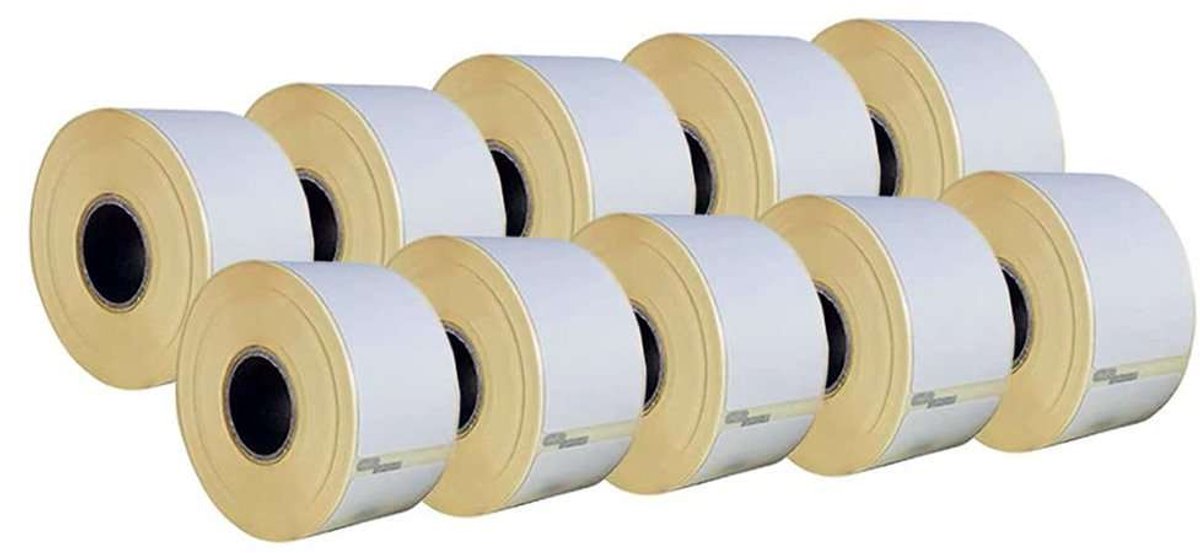 Dell 11354-10x - Labels Zwart - Huismerk Compatible - Geschikt voor Dymo LabelWriter 320 Dymo LabelWriter 330 Dymo LabelWriter 400 DUO Dymo LabelWriter 400 TURBO Dymo LabelWriter 400 TWIN TURBO Dymo LabelWriter 400 Twin Dymo LabelWriter 450 SE