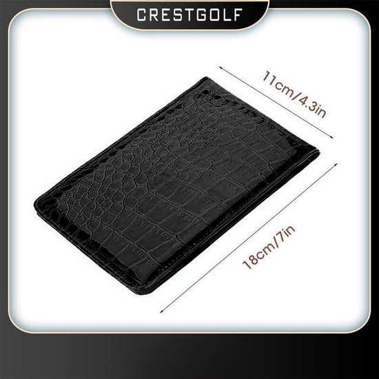 Golf Scorecard Holder - 18 x 11 cm - PU leer krokodillenpatroon - Perfect voor het registreren van scores - ShopVlot van GOLF — afbeelding 5