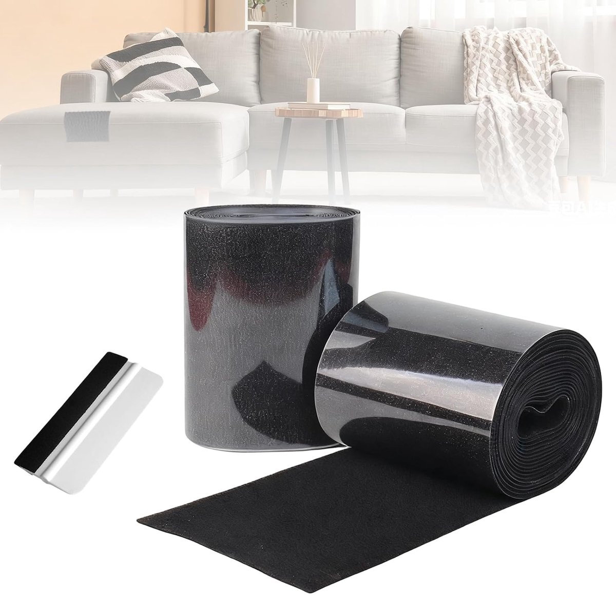 Fabric Repair Tape, Fabric Tape, 10 x 200 cm, Self-Adhesive Fabric, Waterproof Canopies, Repair Adhesive Tape, Black - ShopVlot