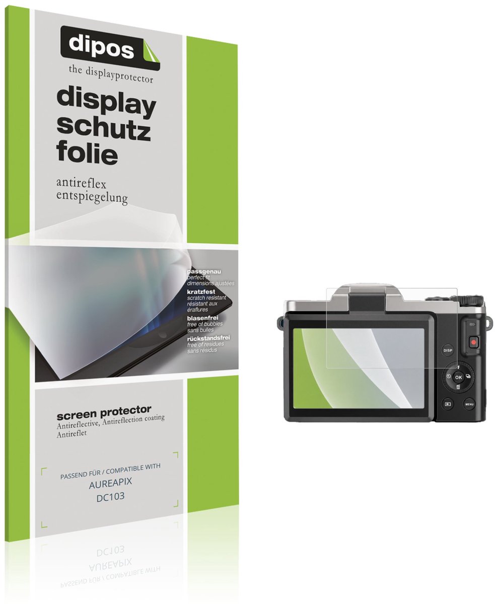 dipos – 4x Matte Beschermfolie geschikt voor AUREAPIX DC103 | Krasbestendige & antireflecterende Screenprotector Ultra-Thin