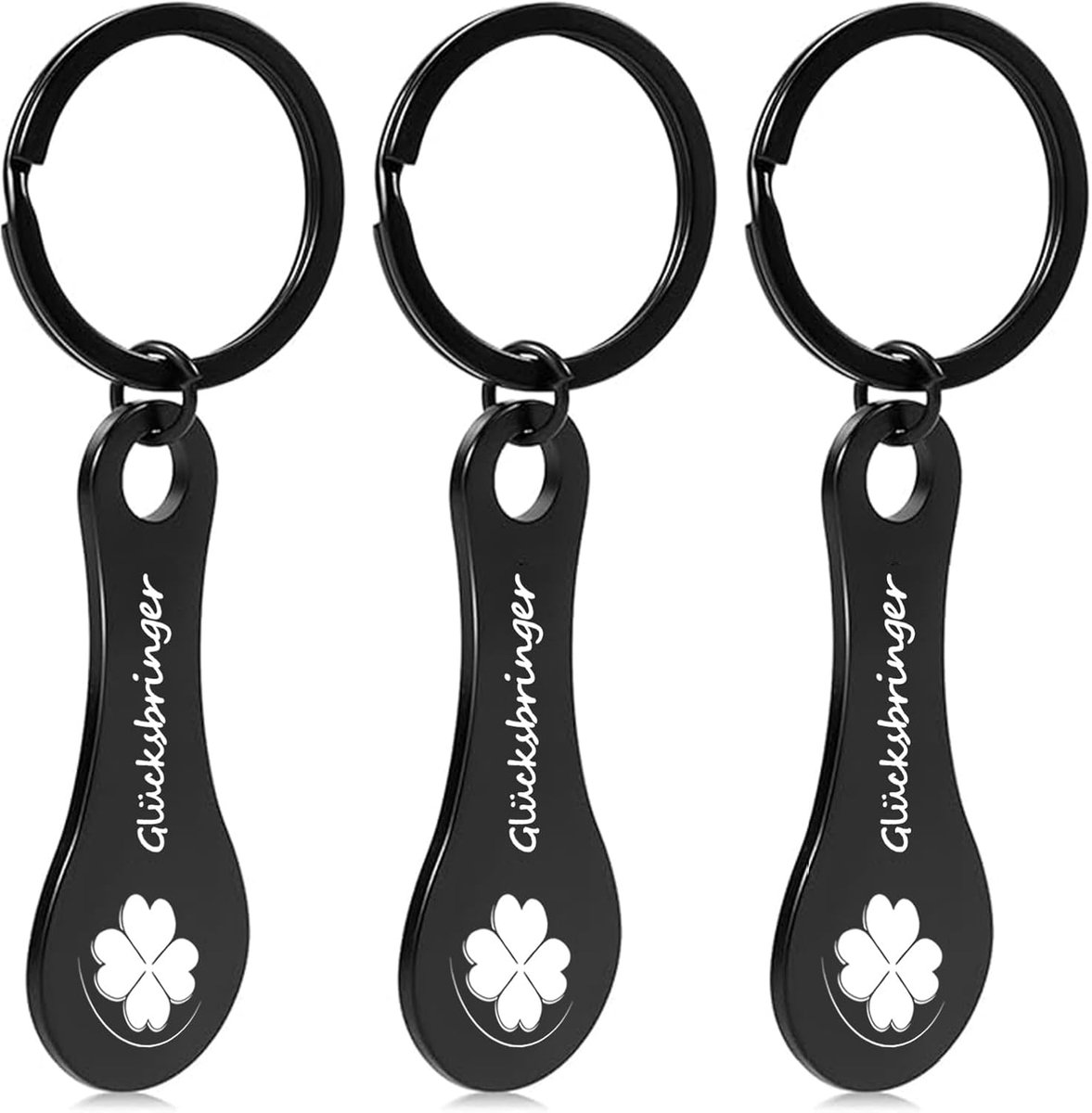 SnelShoppen - Shopping Cart Remover, 3 Stuks RVS Trekker voor Winkelwagentjes, Verwijderbare Winkelwagentje Munt, Sleutelhanger voor Alle Winkelwagent