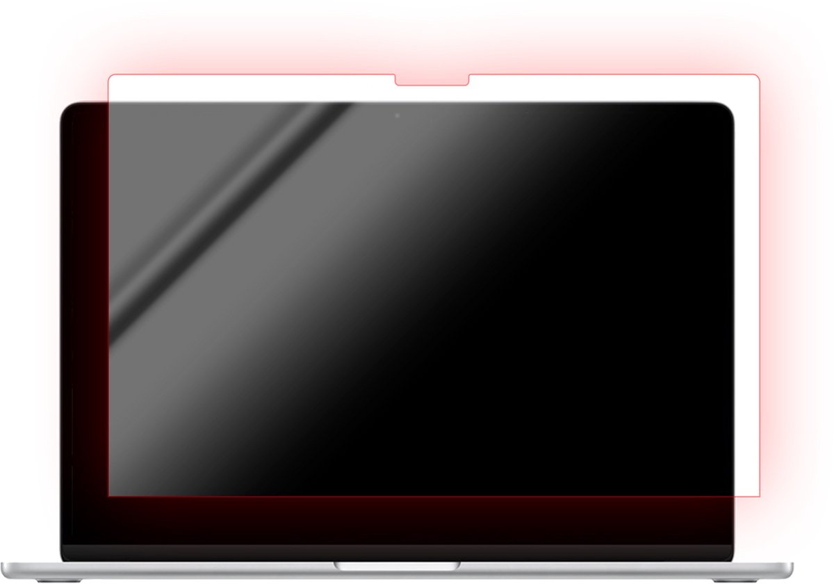 Bodyguardz Red Light Converter Screenprotector – Geschikt voor MacBook Air 15 (M5) – Gemaakt van ion-verstevigd gehard glas – Zet blauw licht om in rood licht – Goed voor ogen en huid - Transparant