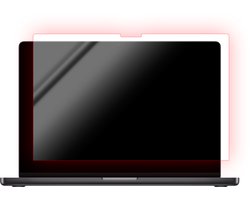 Bodyguardz Red Light Converter screenprotector MacBook Pro 16 (M5) – Vlekkeloze integratie in dagelijks gebruik – Behoudt levendige schermkleuren – Ultradunne, rand-tot-rand bescherming - Transparant