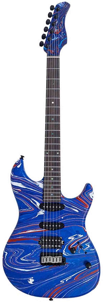 Sire S7 HSS Larry Carlton ST-Style Elektrische Gitaar Blue Swirl