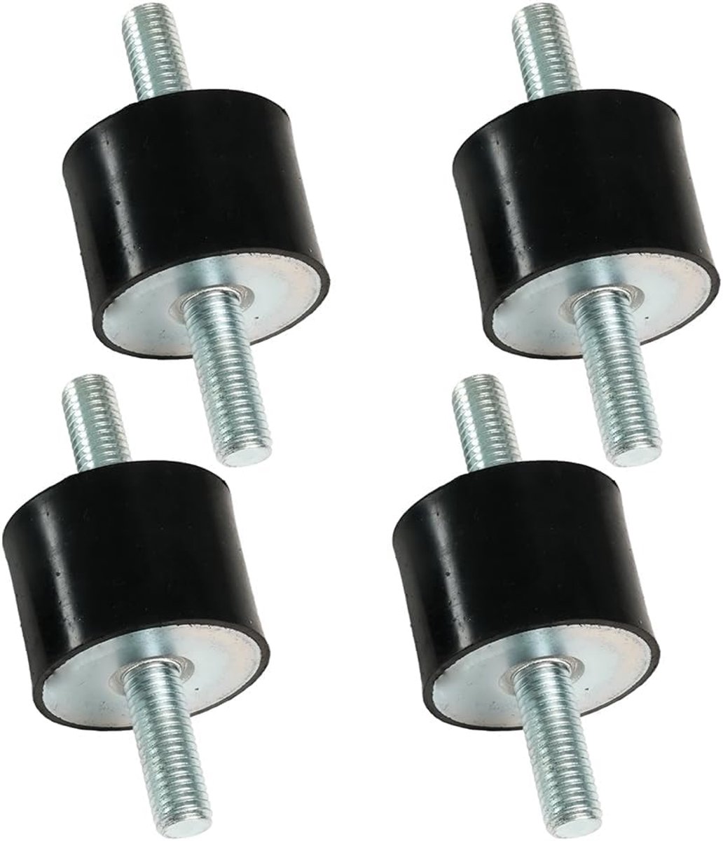 Selyse 4pcs M10 Rubber Vibration Dampers Shock Absorbers Silent Block Rubber Metal Recovery Vibration Dampers for Cars - ShopVlot