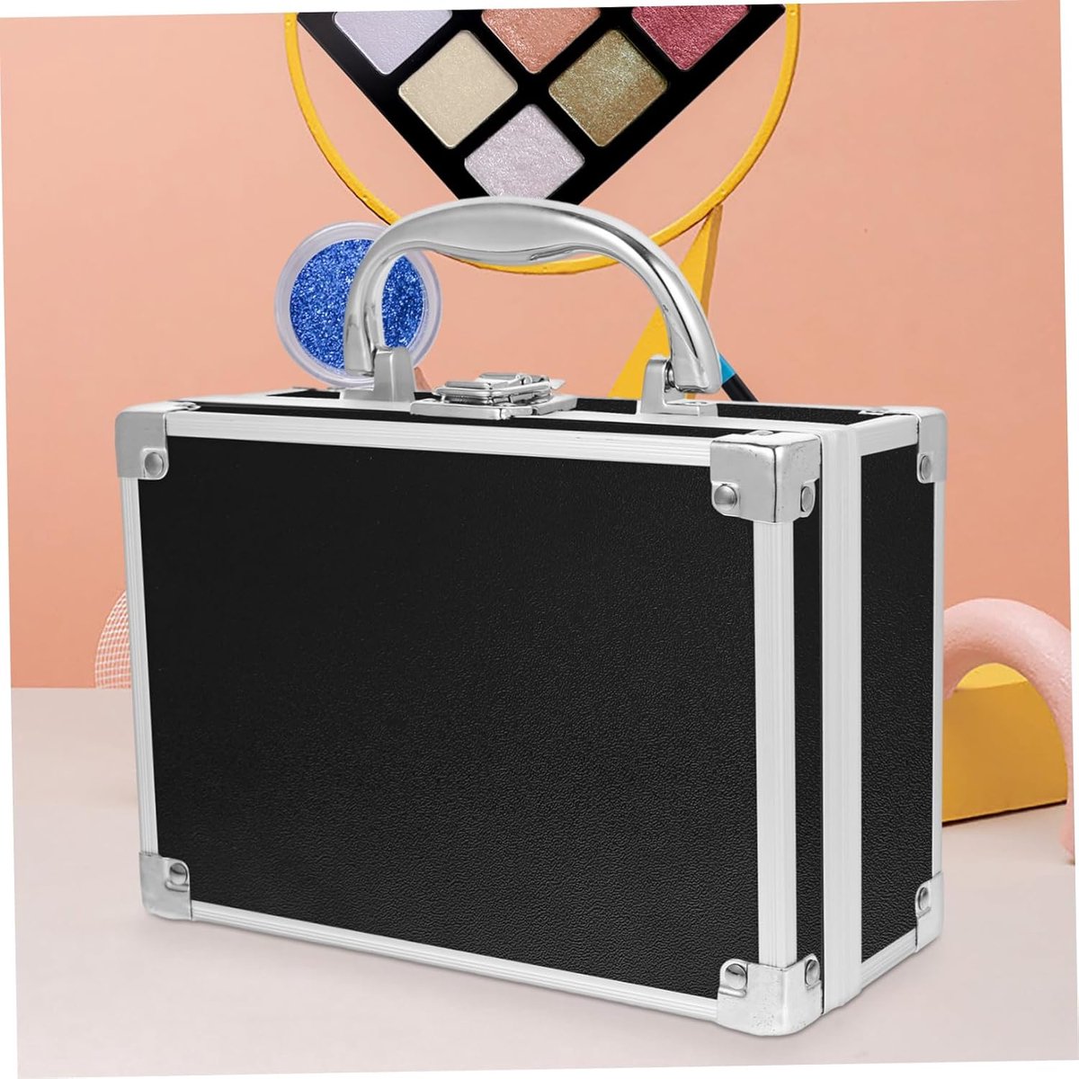 FRCOLOR Cosmetic Case Makeup Cosmetic Storage Boxes Makeup Case Small Aluminum Tool Box Clothing Boxes Storage - ShopVlot