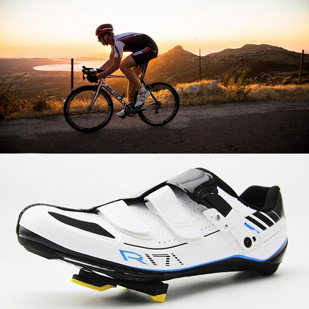 1 Pair Cleats For Cycling Shoes, Yellow - Cleats Set For SPD SL Cleats, With Mounting Accessories - ShopVlot