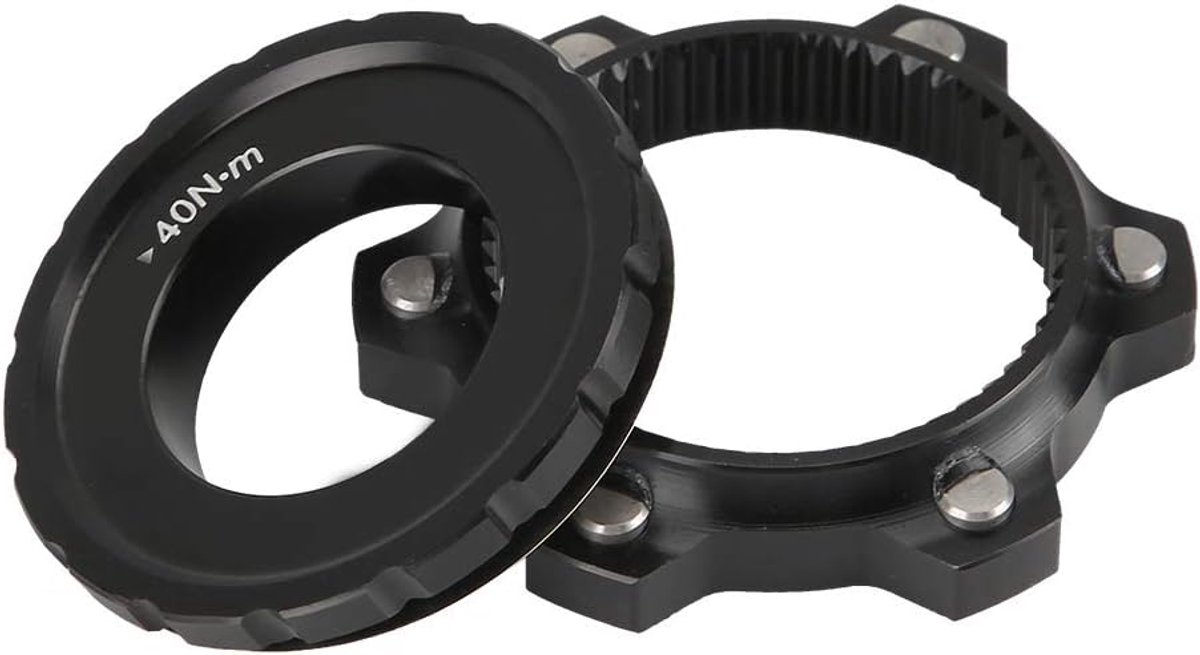 SnelShoppen - Mountainbike Naven Slot Adapter - Center Lock Adapter voor 6-Bolt Schijfrem Rotor - Duurzaam Aluminium - Fietsaccessoire voor Doe-Het-Ze