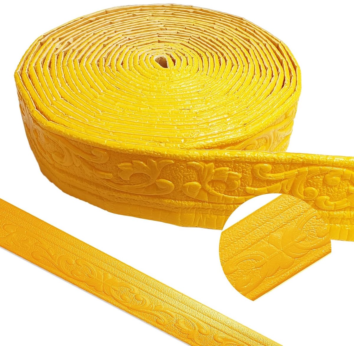 Self-Adhesive Mouldings, 10 m x 8 cm, Waterproof 3D Ceiling Mouldings, Self-Adhesive Wallpaper, Tiles, Trims and - ShopVlot