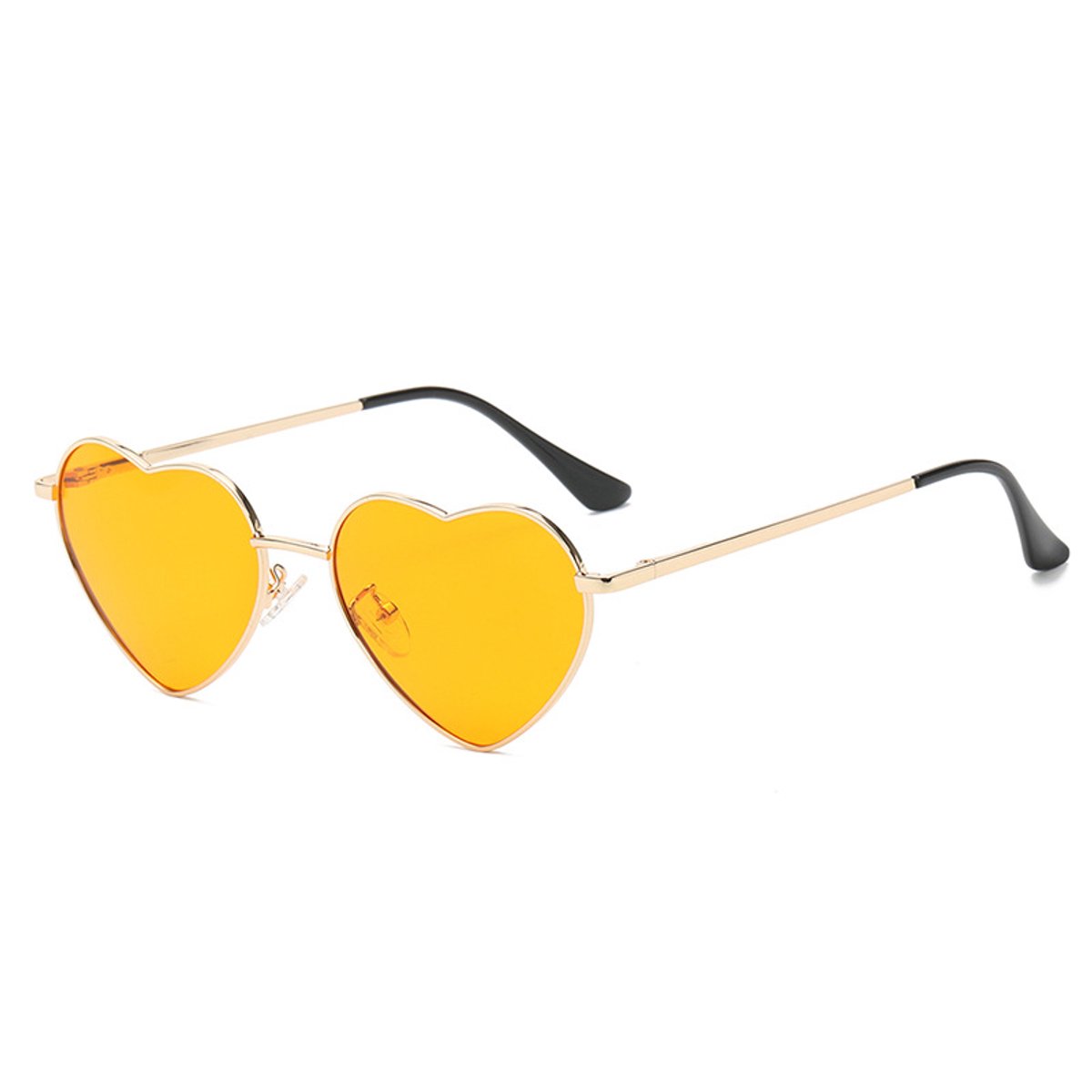 Oranje Zonnebril - Koningsdag Zonnebril - Rave Zonnebril - Koningsdag Bril – Hartvorm Zonnebril - Accessoires voor Koningsdag - Oranje accesoires - EK/WK verkleed accessoires - voor Festivals,Koningsdag,Carnaval - Oranje