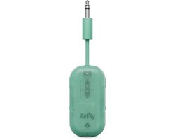 Twelve South AirFly Pro 2 – Geniet van In-Flight Entertainment met Draadloze Hoofdtelefoons – Koppel Twee Sets Draadloze Hoofdtelefoons voor Gedeeld Luisteren – Meer dan 25 Uur Batterijduur - Groen