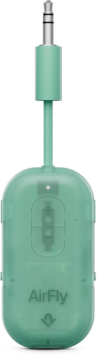 Twelve South AirFly Pro 2 – Geniet van In-Flight Entertainment met Draadloze Hoofdtelefoons – Koppel Twee Sets Draadloze Hoofdtelefoons voor Gedeeld Luisteren – Meer dan 25 Uur Batterijduur - Groen