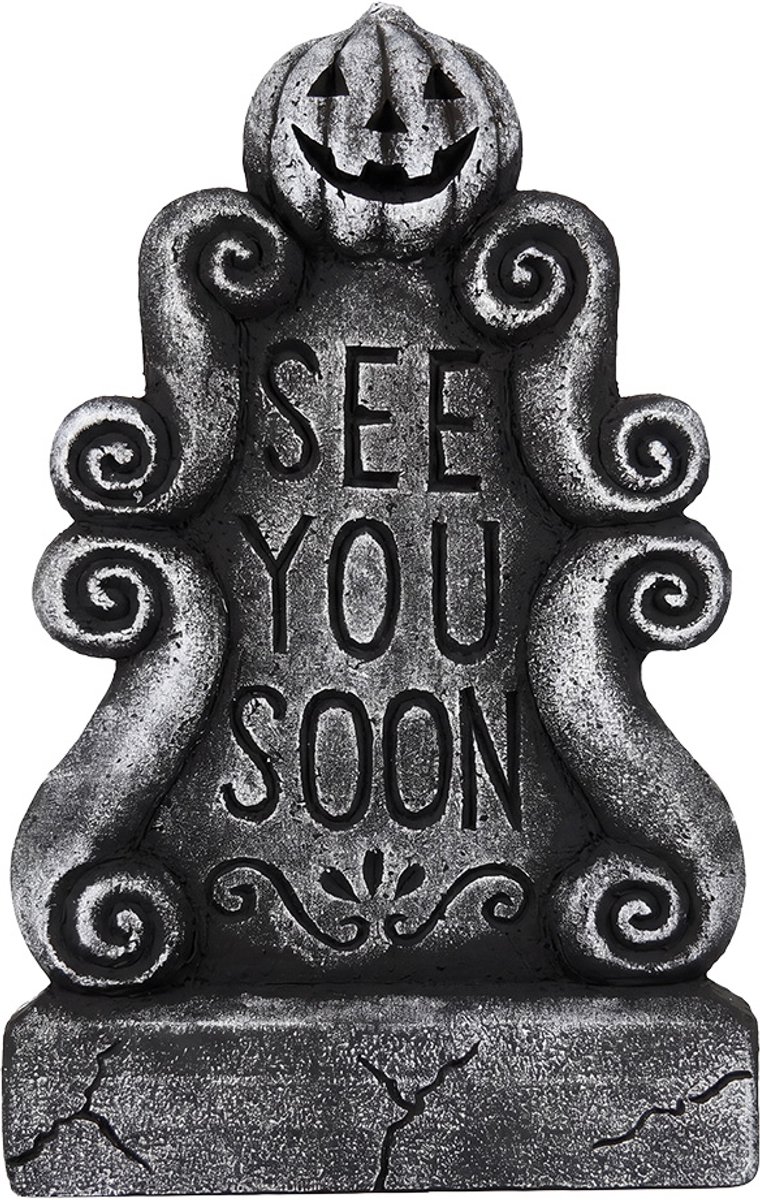 Clayre & Eef Halloween decoratie Overig Grijs Kunststof Herfst decoratie