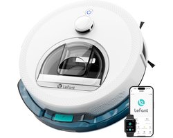 Lefant M330S robotstofzuiger met 5000 Pa sterke zuigkracht - Anti-klitborstel - Inclusief laadstation - dTOF Lidar-navigatie - Dweilrobot - Bediening via app - Geschikt voor huisdieren en tapijt