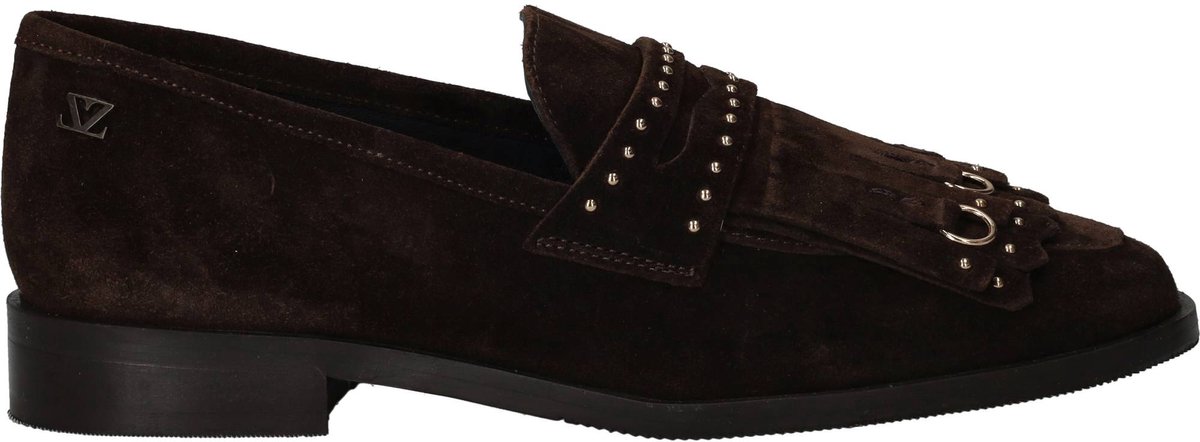 Lazamani - Suus Dames Loafers Suede Brown - Maat 36