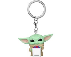 Pop! Keychain Grogu with Popcorn