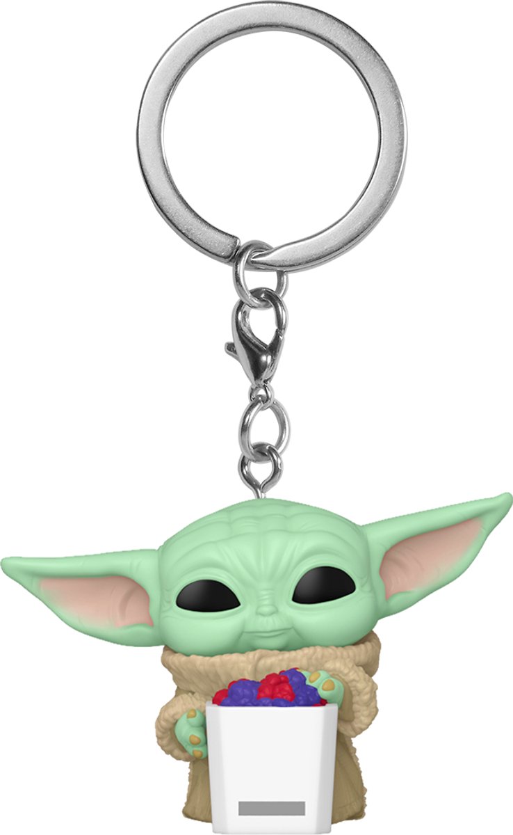 Pop! Keychain Grogu with Popcorn