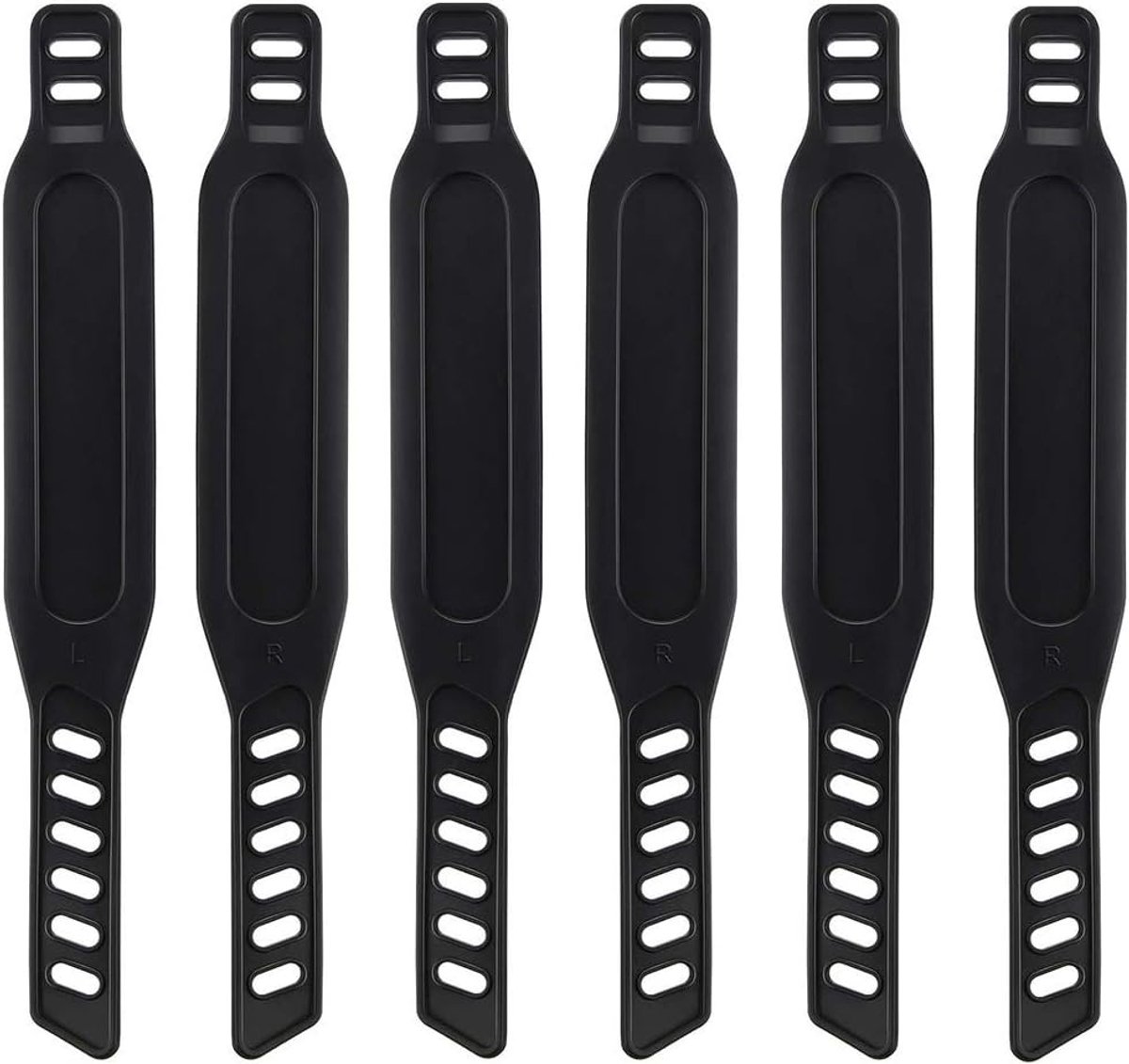SnelShoppen - Set van 6 Pedal Bands voor Fiets, Stevige Verstelbare Lengte, Universele Pedal Bands, Geschikt voor de meeste Fiets Pedalen, Thuis of Gy