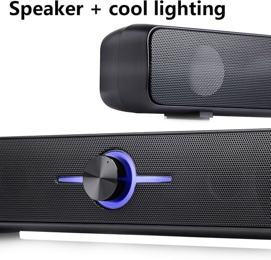 Soundbar TV Speaker - Home Theater Speaker - Films en Muziek - 3D Surround Geluid - 360x66x62mm - Zwart — afbeelding 5