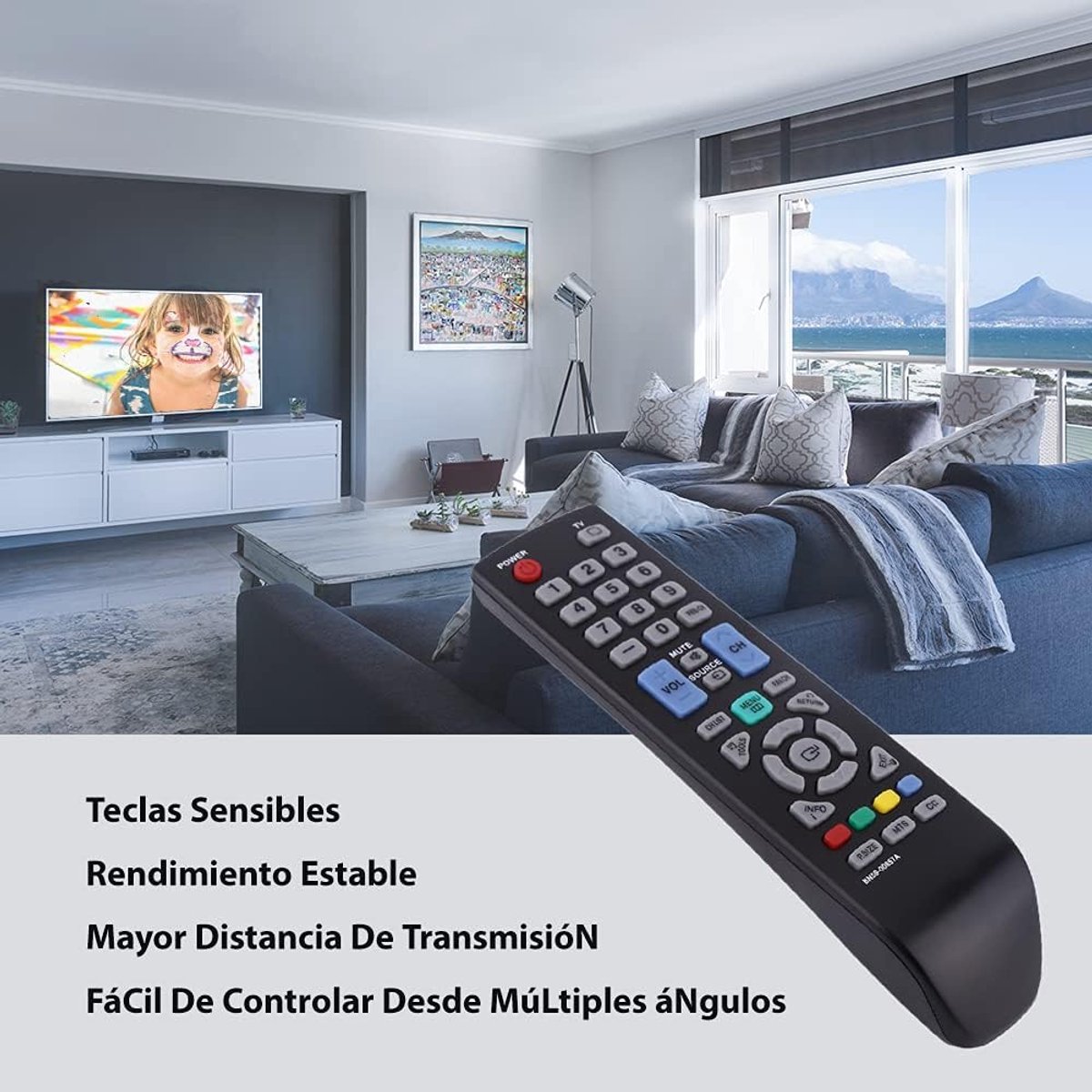 SnelShoppen - Slimme Vervangende Afstandsbediening Multifunctionele TV Controller met Grote Knoppen voor LCD LED HD TV's - Draagbaar en Gebruiksvriend