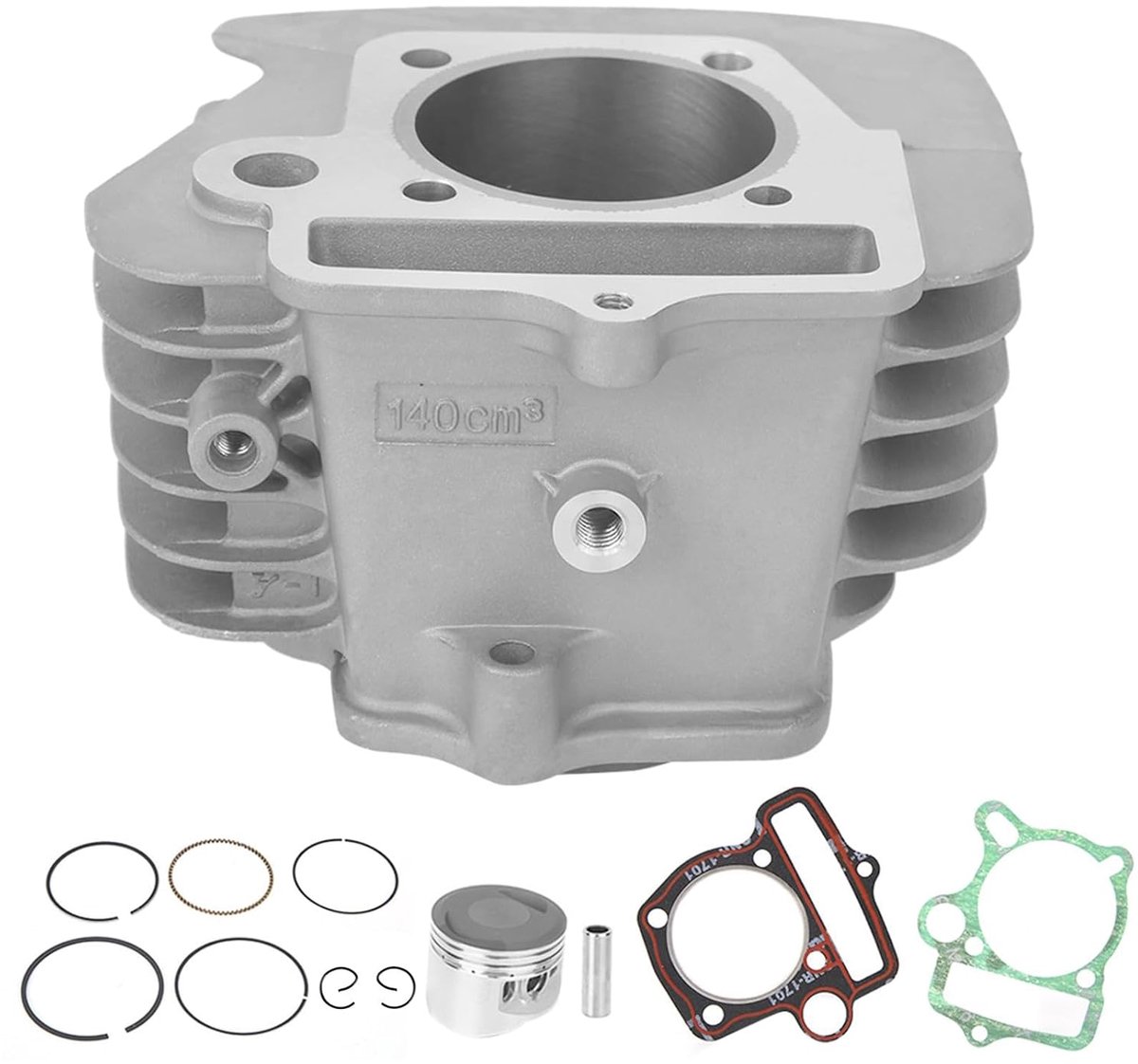 SnelShoppen - Engine Cylinder Kit 56mm Piston en Pakking voor YX 140cc Pit Dirt Bike 1P56FMJ Geschikt voor 125cc en 154FMI
