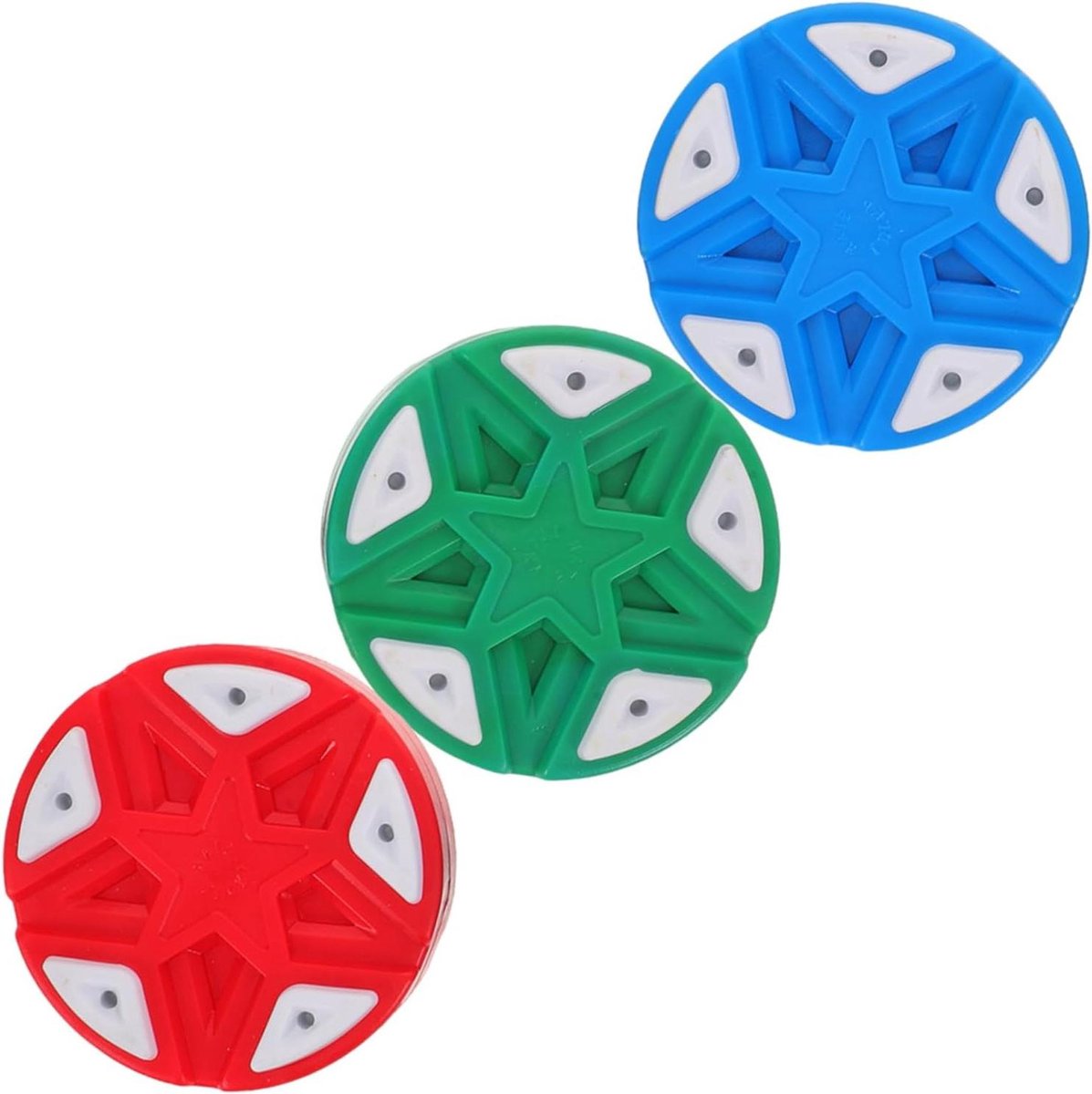 Hockey Pucks - Roller Hockey Ball - Sport Training - Realistisch Gewicht - 7.5x7.5x2.5cm - Diverse Kleuren