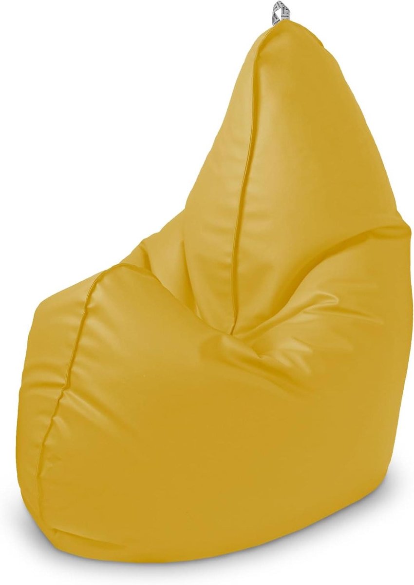 Zitzak Relax - Bean bag Poef - Ontspannen in huis - Dubbel gestikte versterking - XXL - Mosterd