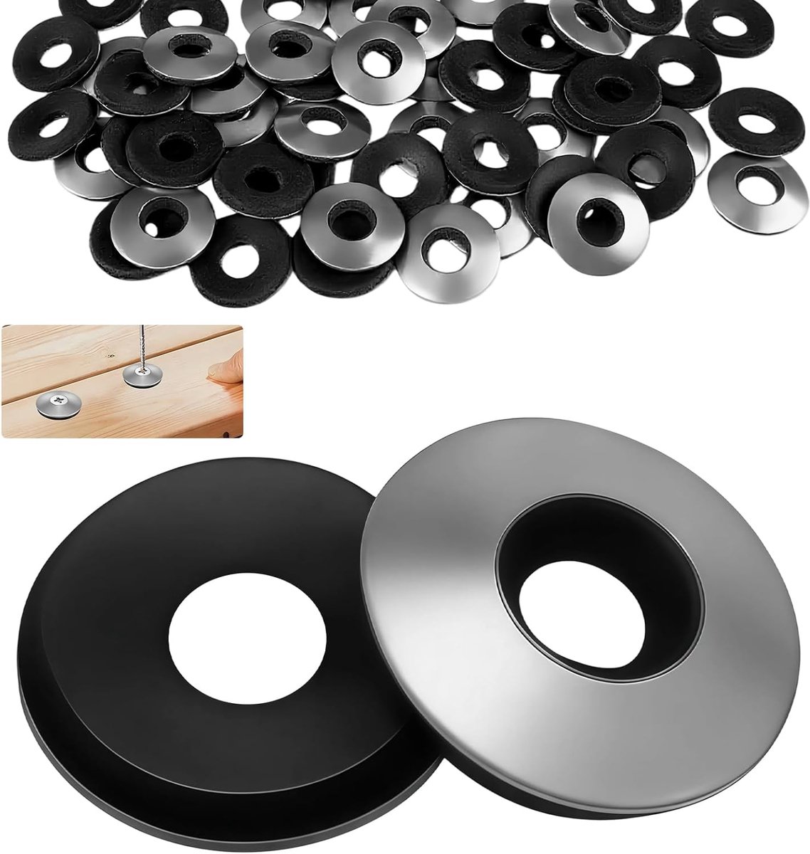 EPDM afdichtringen M8 - EPDM rubber - corrosiebestendig - ideaal voor schroeven - ShopVlot