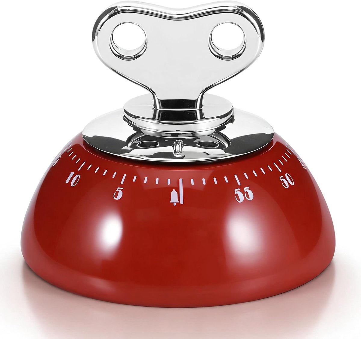 SnelShoppen - Magnetische Mechanische Timer 60 Minuten - Eierwekker met Luid Alarm - Duurzaam en Milieuvriendelijk - Voor Koken, Bakken, Kantoor en St