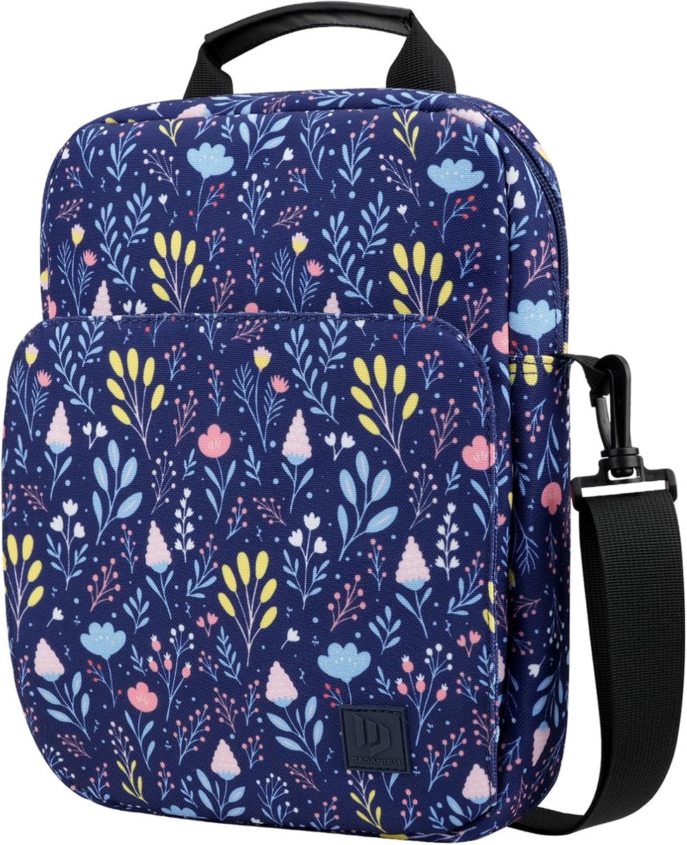 Dadanism 13 Inch Tablet Sleeve Shoulder Bag with Handle, Night Blue - ShopVlot