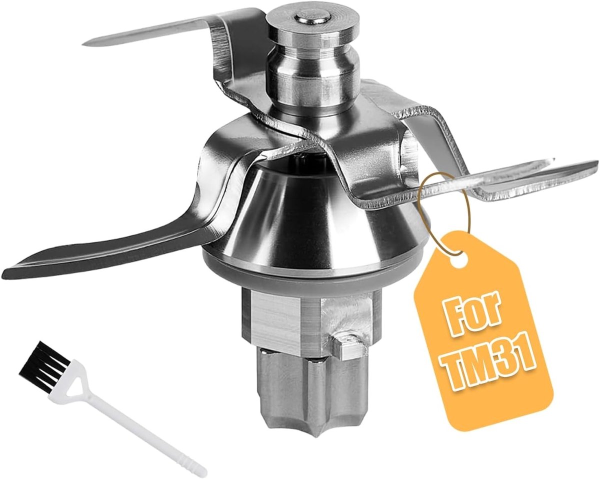 Kwaliteitsmes voor Thermomix TM5 en TM6, RVS Vervangingsblad met Afdichtring voor Voedselverwerking en Koken
