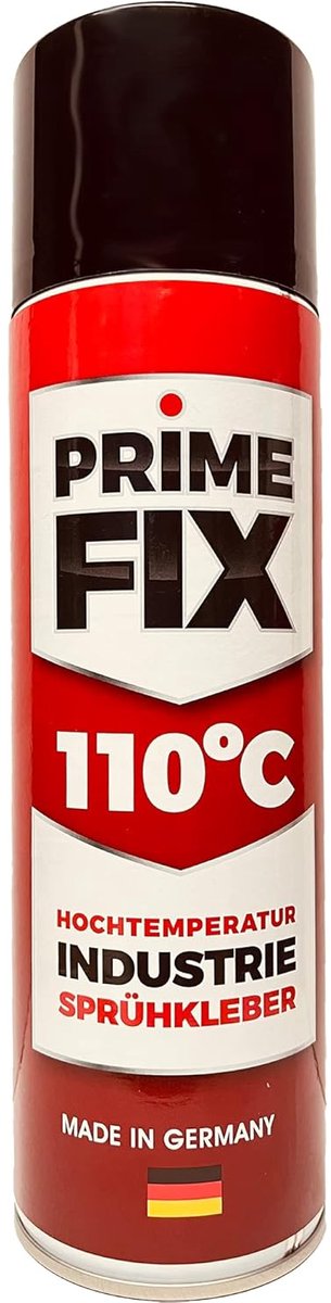 SnelShoppen - Prime FIX 110° Heetweerstandige Spuitlijm - Extra Sterke Industrie Lijm voor Diverse Materialen - 500 ml