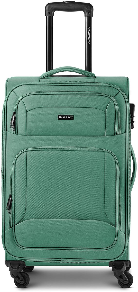 Smartbox Edition 04 4 wielen Trolley 67 cm met uitbreidingsplooi - Zachte bagage - Combinatieslot - eukalyptus