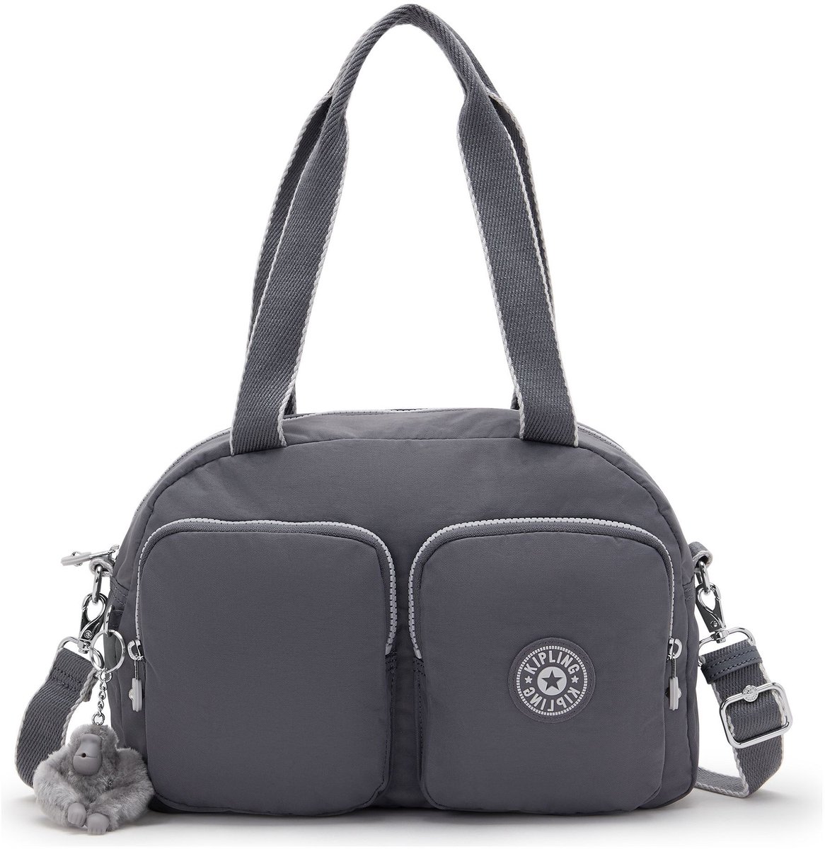 kipling schoudertas Cool Defea Medium Shoulderbag Moonlit Grey grijs